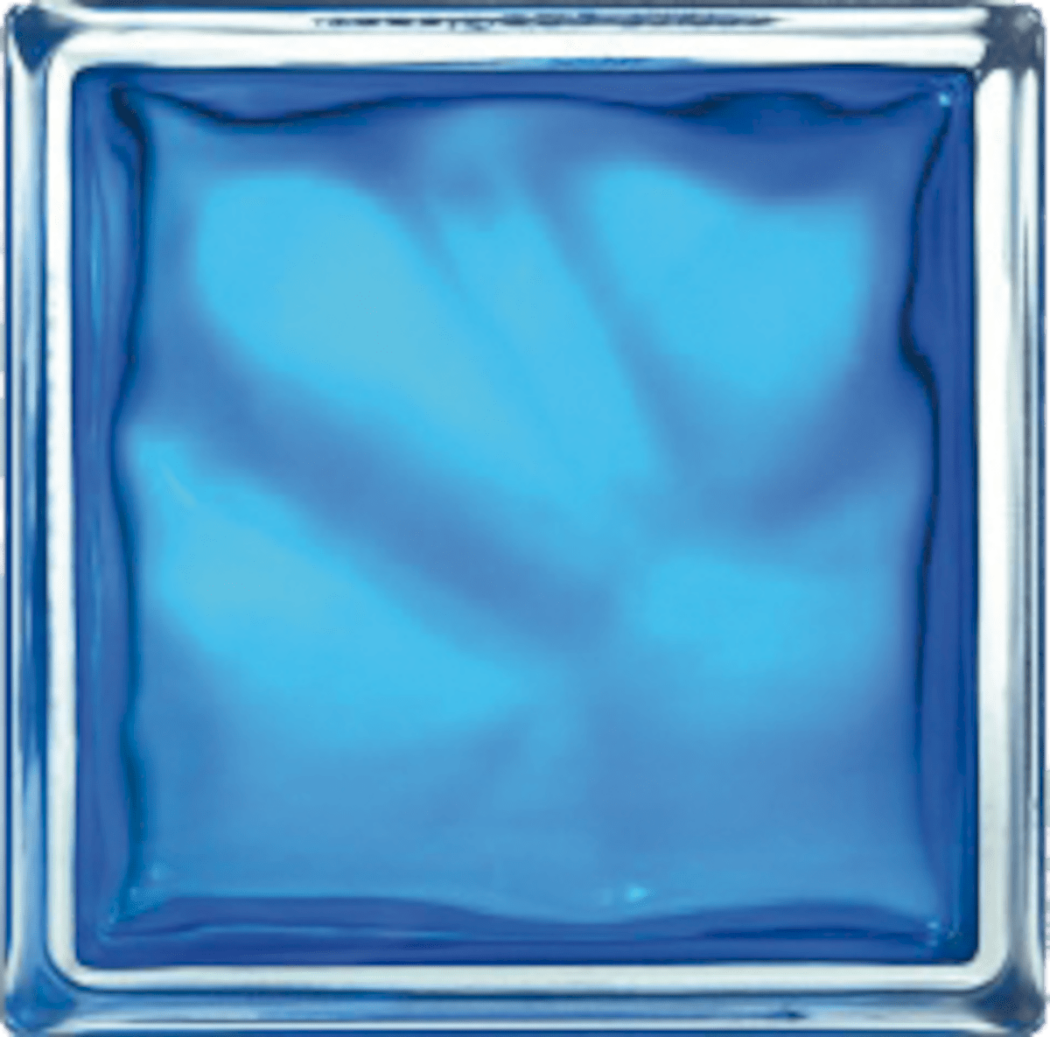 Luxfera Glassblocks blue 19x19x8 cm